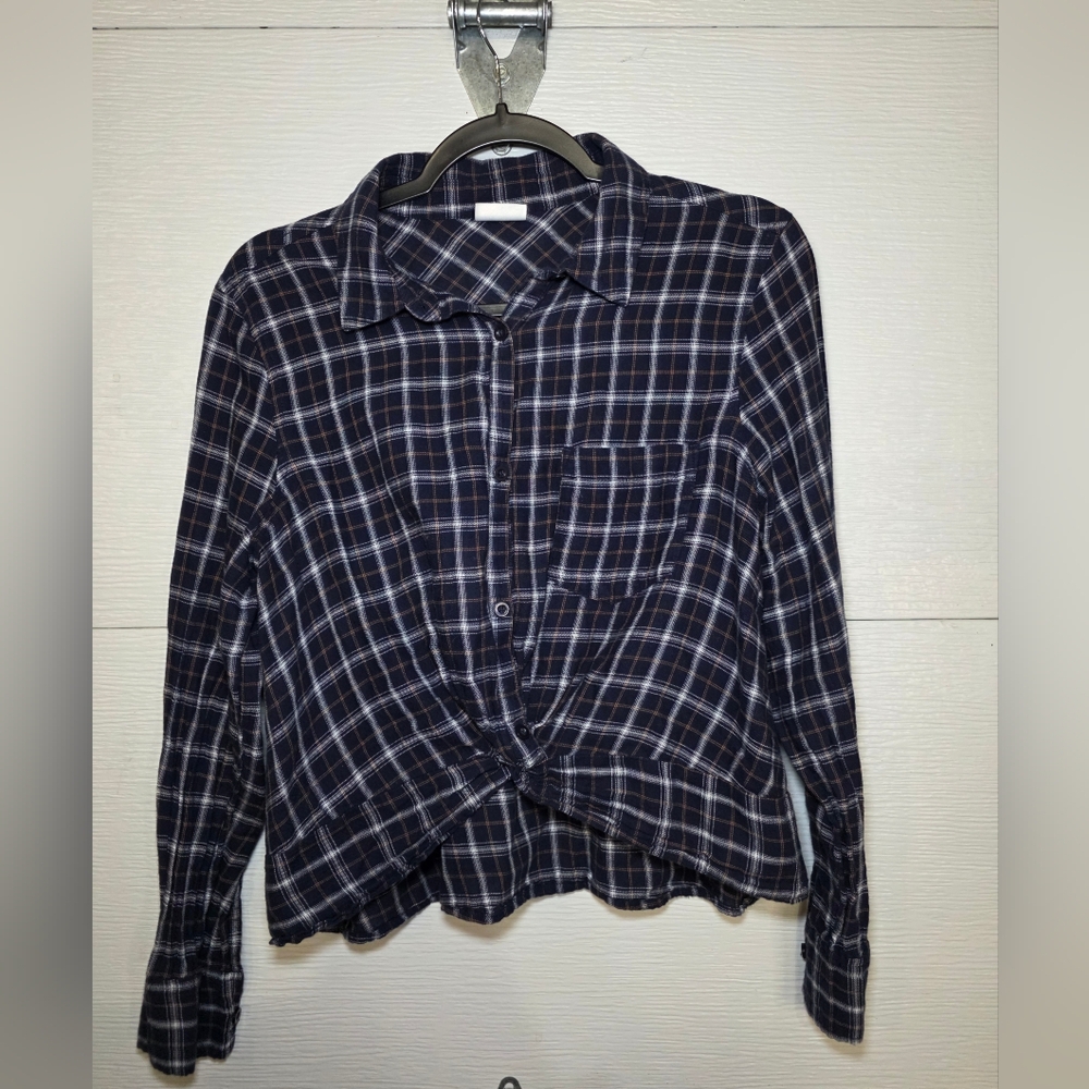 Abound Blue and White Checkered Shirt